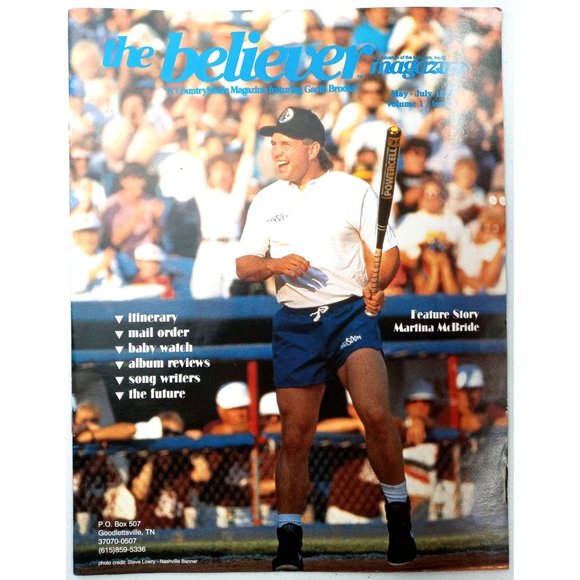 Vintage The Believer Magazine Garth Brooks Country Music 1992 Stetson McBride - Picture 1 of 11